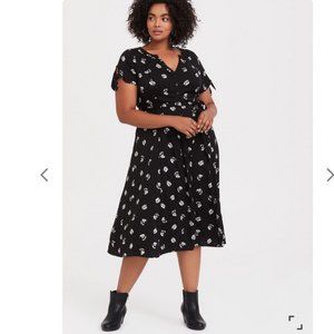 Torrid Retro Phone Shirt Dress; Midi, size 00x